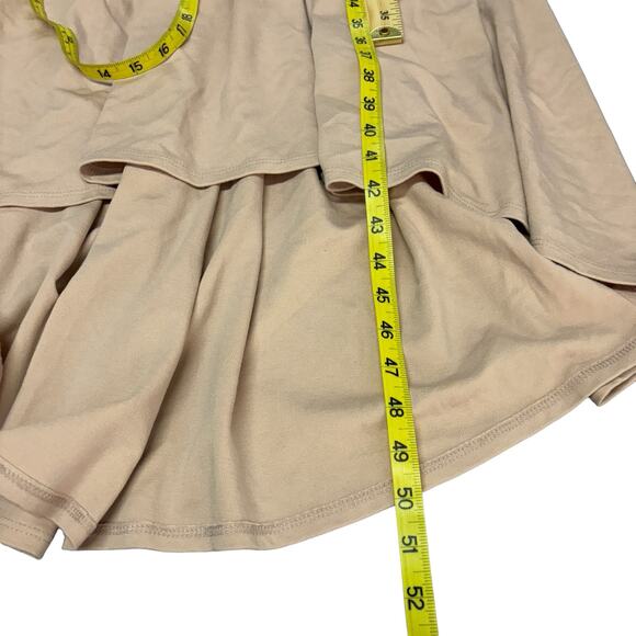 Leith Blush Lagenlook Sleeveless Dress Large Tiered Shirt Flowy Casual Y2K - Picture 5 of 9